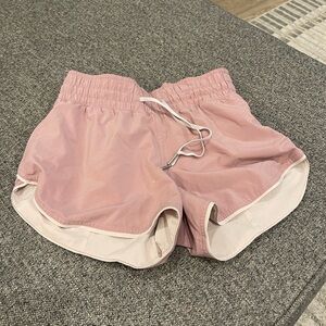 Lululemon Blush Pink and Mauve reversible Athletic Shorts size 2